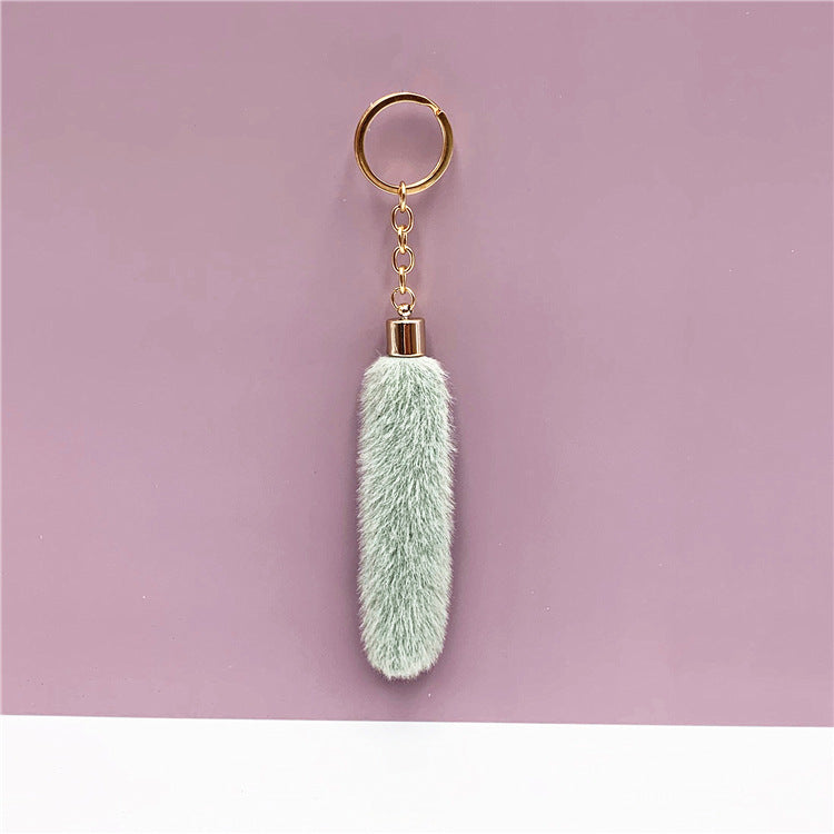 Wholesale Metal Tassel Plush Creative Keychain